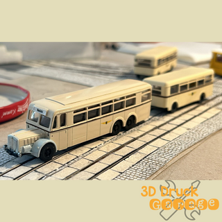 Busanhänger Variante 1 freistehender Aufstieg | 1:120