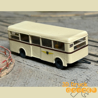 Busanhänger Variante 2 tiefgezogene Seitenwände | 1:120