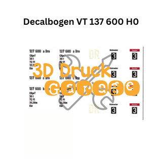 Decalbogen VT 137 600 | 1:87