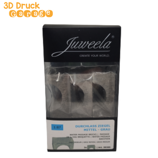 Durchlass Ziegel Mittel Grau | 3x | Juweela