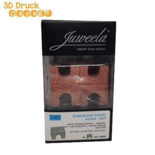 Durchlass Ziegel Klein Rot | 4x | Juweela