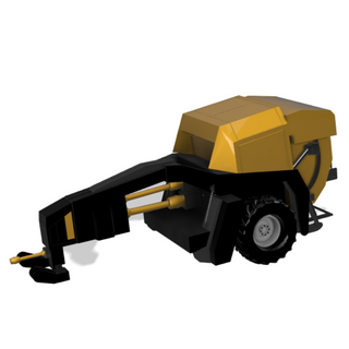 Biomasse Rundballenpresse | 1:87